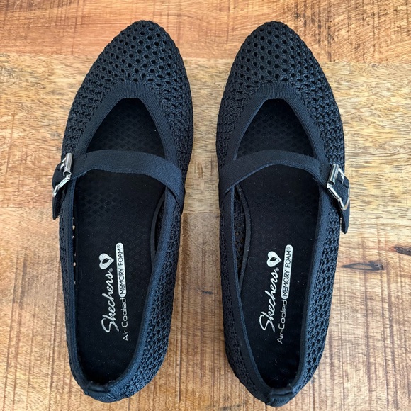 Skechers Cleo 2.0 Mary Jane Shoes Women’s Size 6.5M Black EUC - Picture 2 of 12